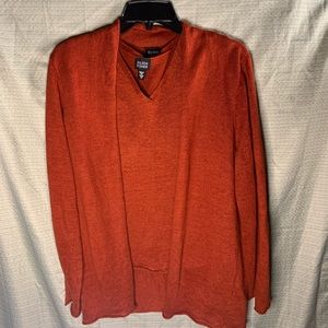 Eileen Fisher Italian Yarn Cardigan with Tank Sz M